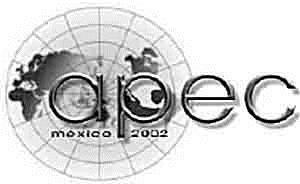 Эмблема встреч министров и экономических лидеров АТЭС, которые состоятся в Мексике в 2002 г